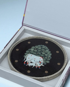 SUSHOBHAN THALI - Cow with Tree (18.5 cm)