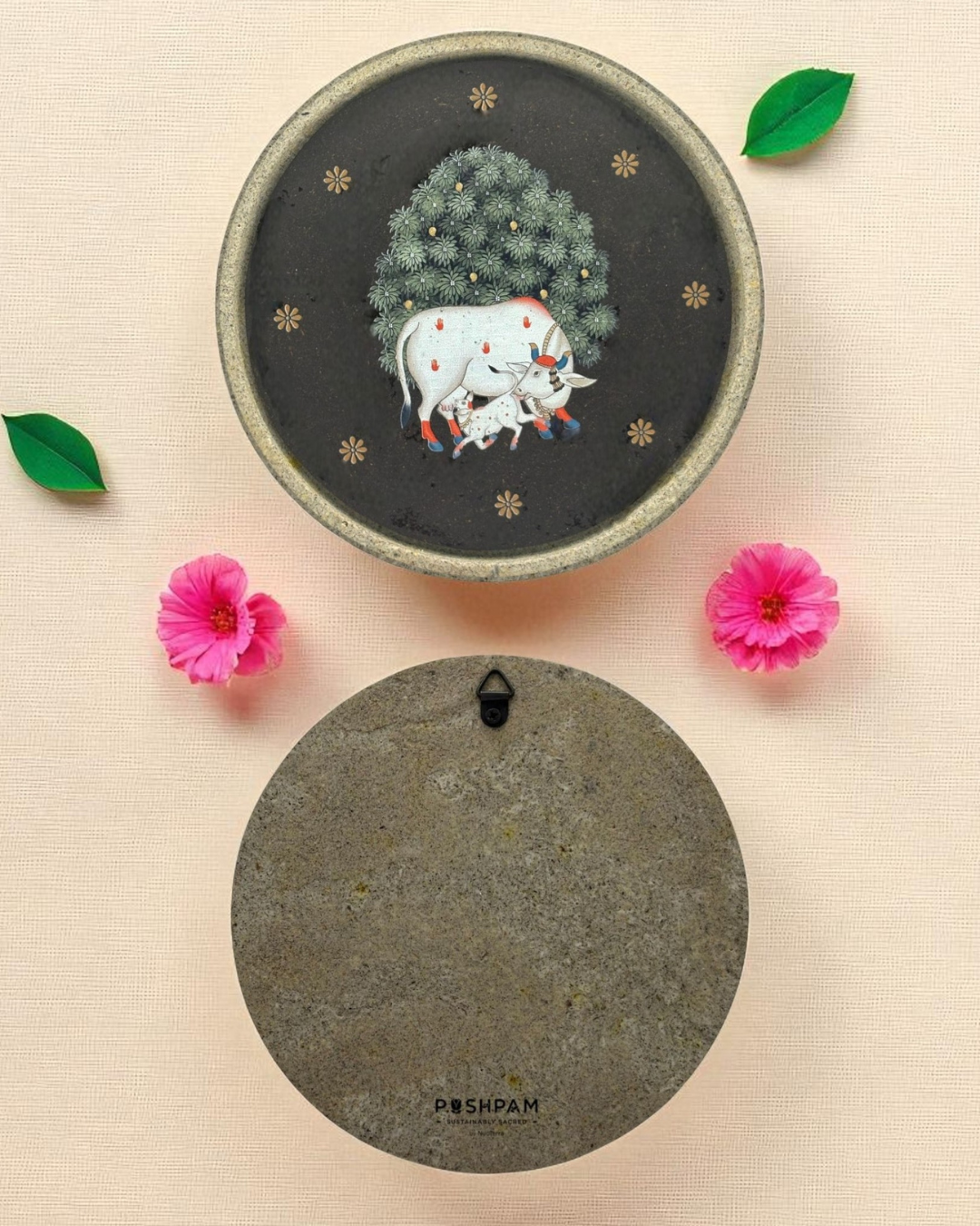 SUSHOBHAN THALI - Cow with Tree (18.5 cm)