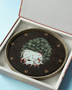 SUSHOBHAN THALI - Cow with Tree (25 cm)