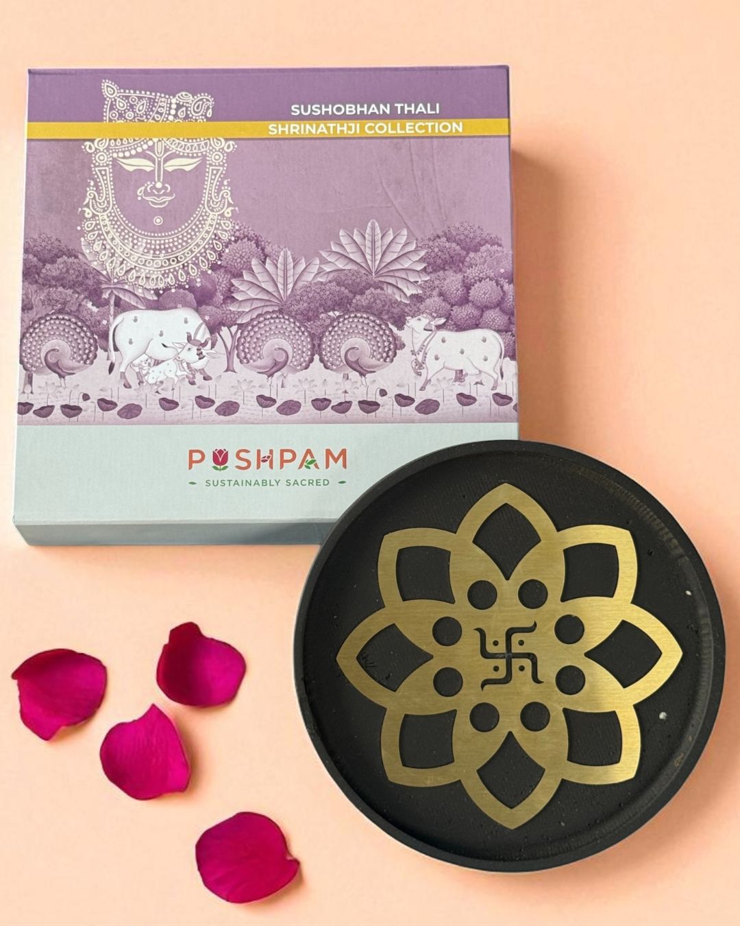 SUSHOBHAN THALI - Pooja Thali (18.5 cm)