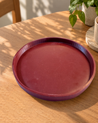 CIRCULAR RED TRAY