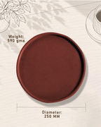 CIRCULAR RED TRAY