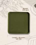 SQUARE GREEN TRAY