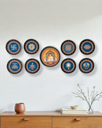 ASHTAMANGAL SET (18.5CM) + MAHAVIR SWAMI (25 CM)