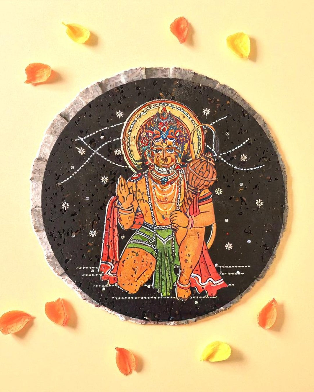 AASTHA MAGNET - Hanumanji Blessing Posture (Circle)