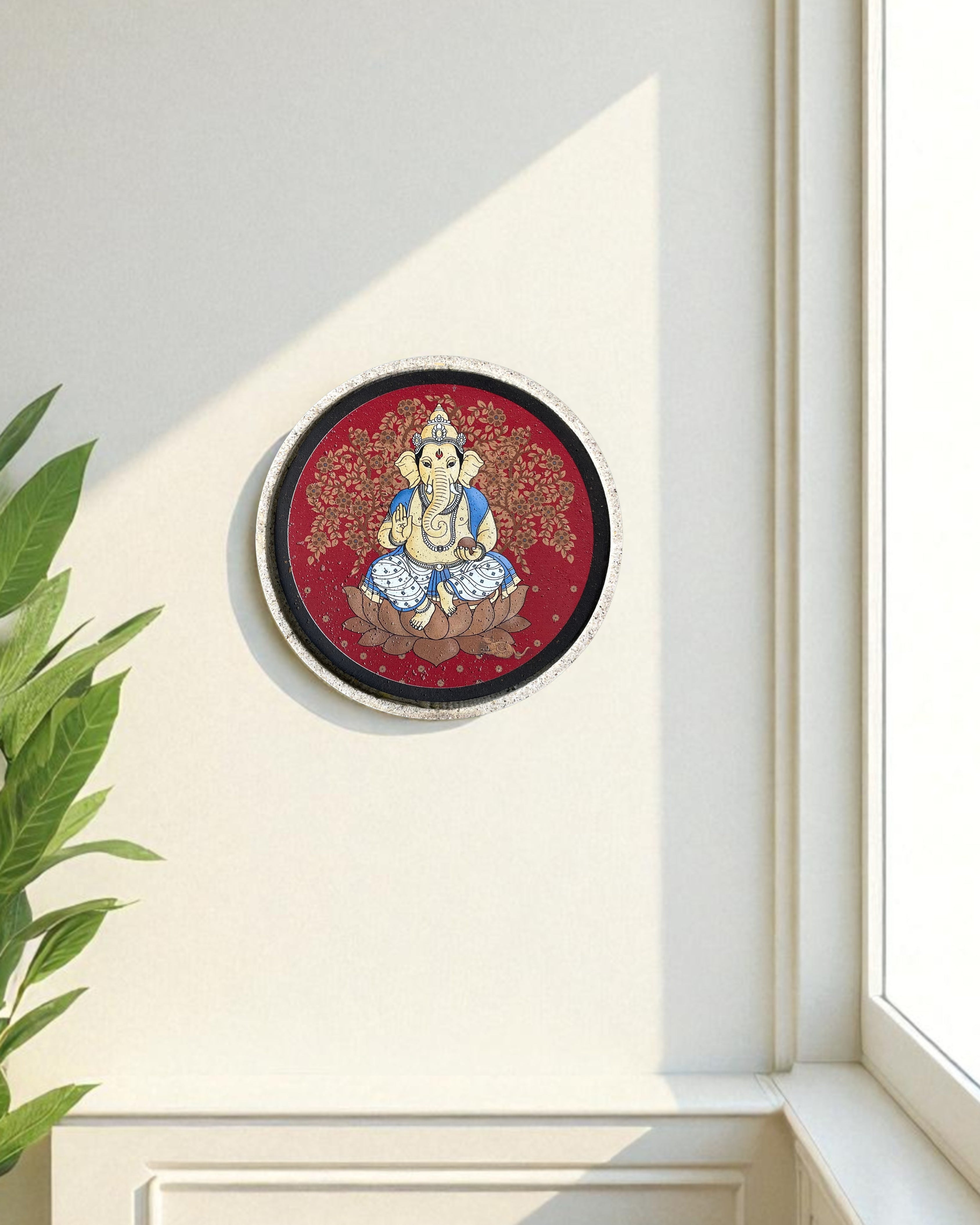 SUSHOBHAN THALI - Ganesha - Right trunk (18.5 cm)