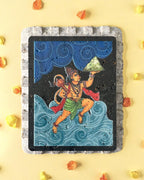 AASTHA MAGNET - Hanumanji with Dronagiri Mountain (Rectangle)