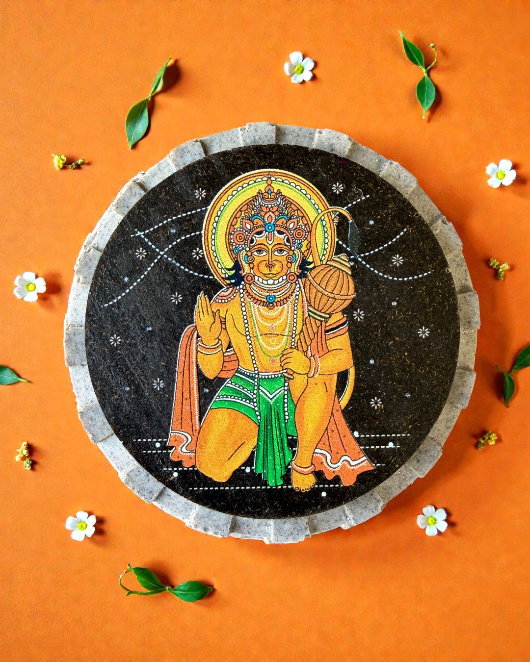 AASTHA MAGNET - Hanumanji Blessing Posture (Circle)