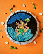 AASTHA MAGNET  - Hanumanji with Dronagiri Mountain (Circle)