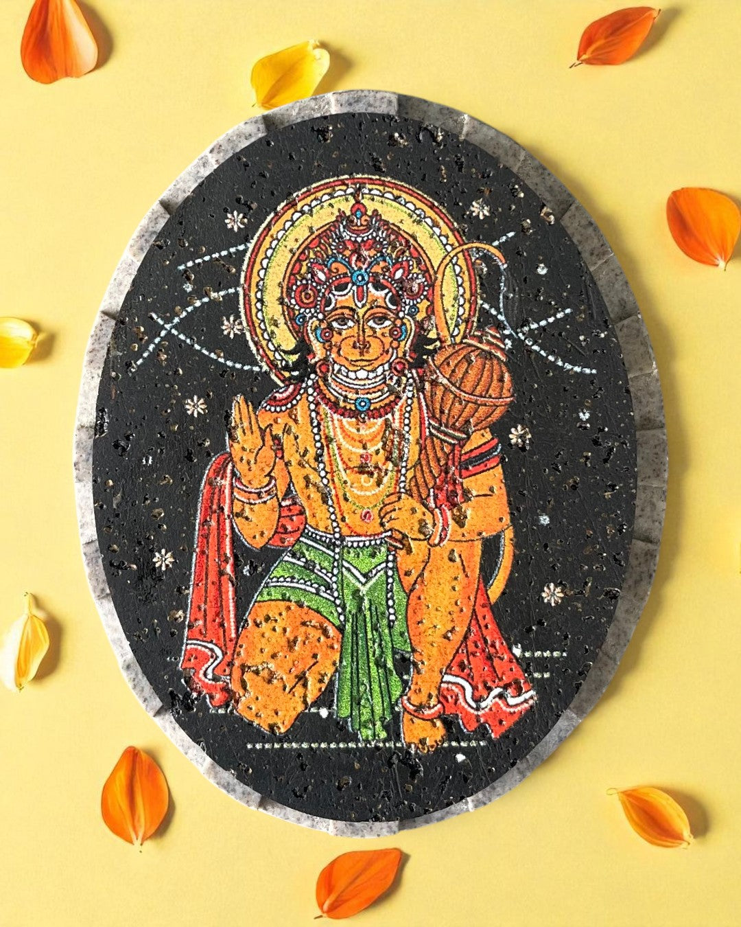 AASTHA MAGNET  - Hanumanji Blessing Posture (Oval)