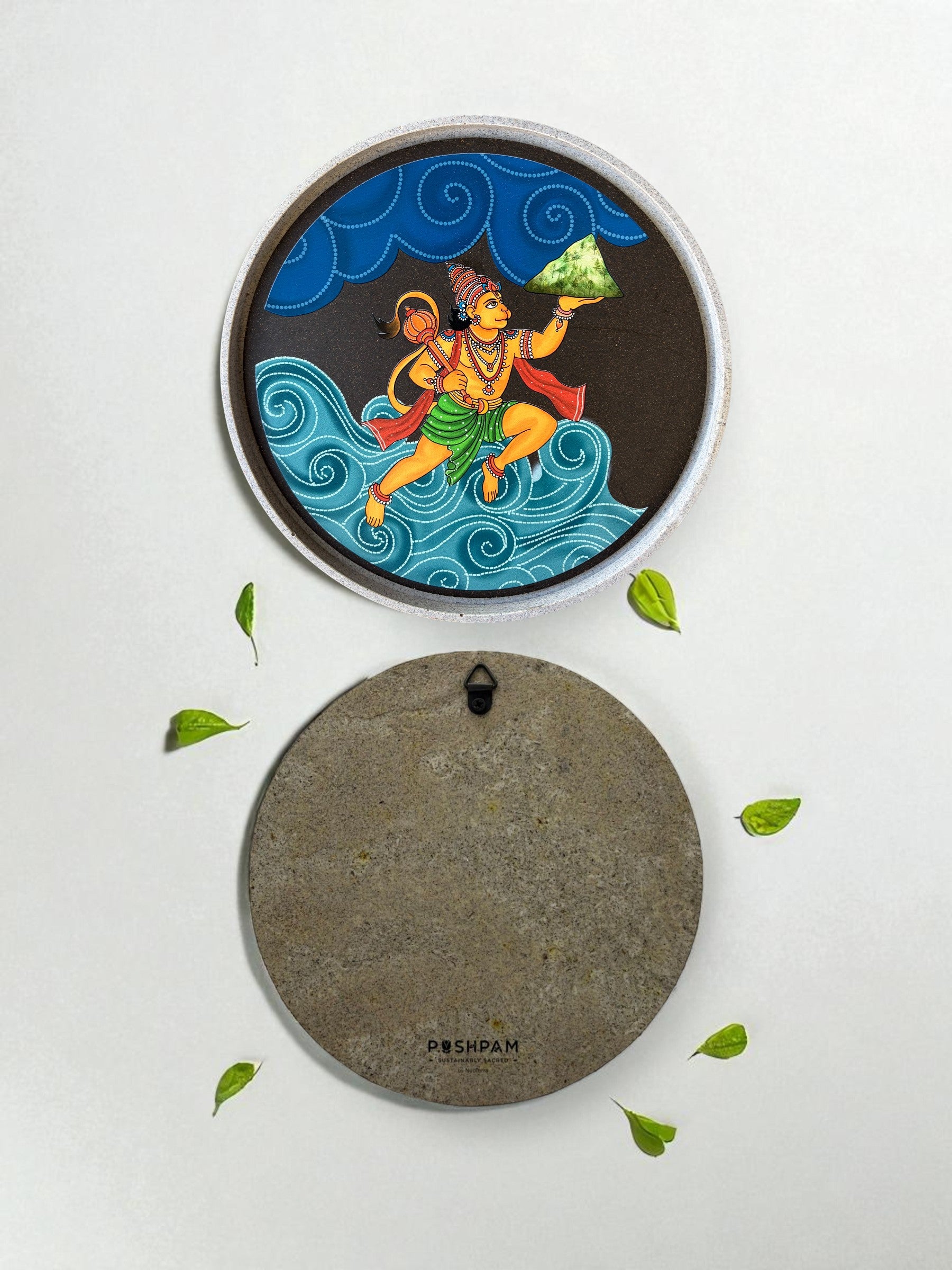 SUSHOBHAN THALI - Hanumanji with Mountain (18.5 cm)