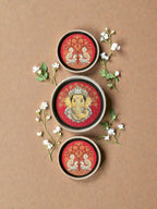 SUSHOBHAN THALI - Set of Gajanana (25 cm) & Peacock Motif (18.5 cm)