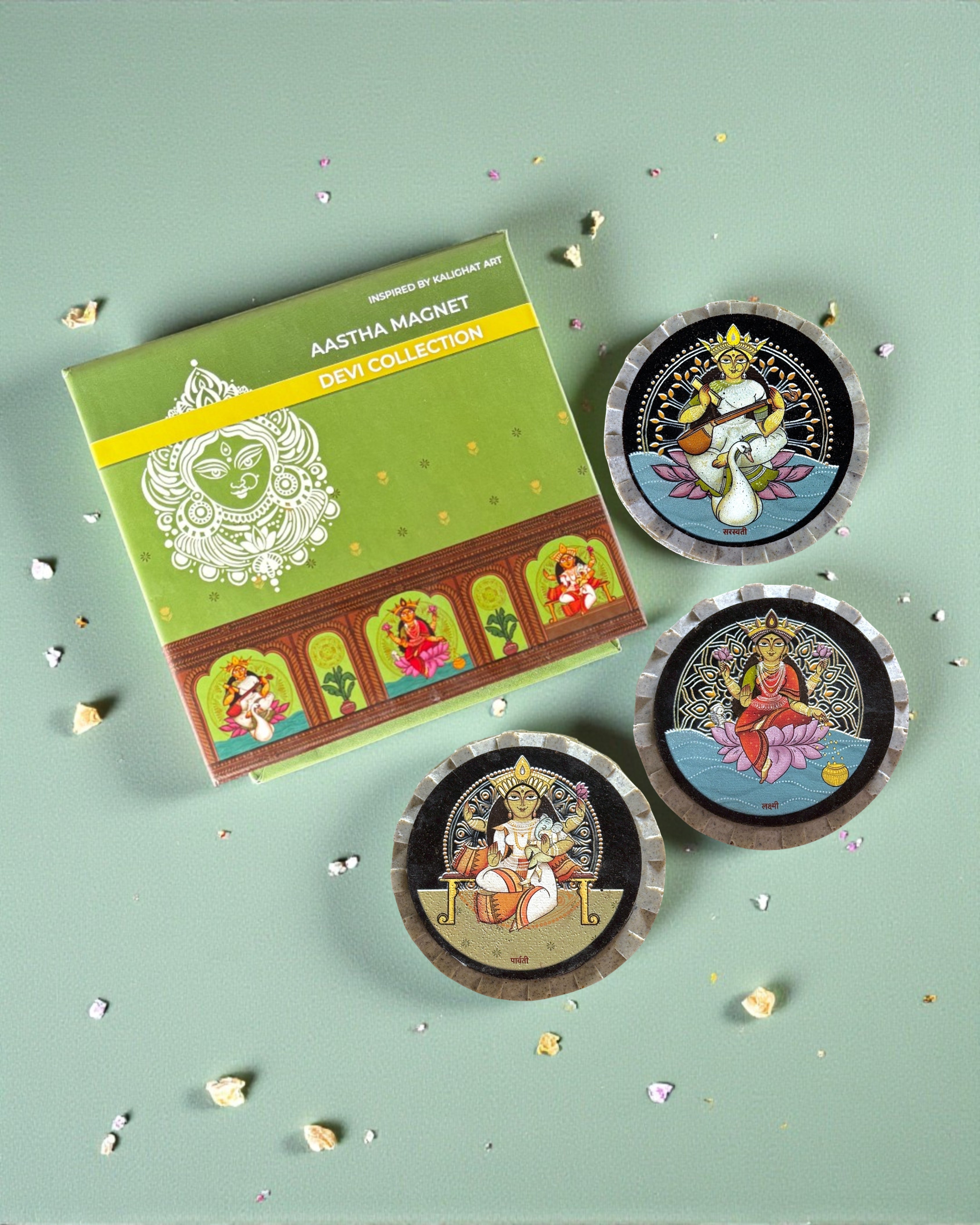 TRIDEVI AASTHA MAGNET SET (Circle)