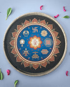 ASHTAMANGAL DECOR PLATE (ALL IN ONE) - 25 cm