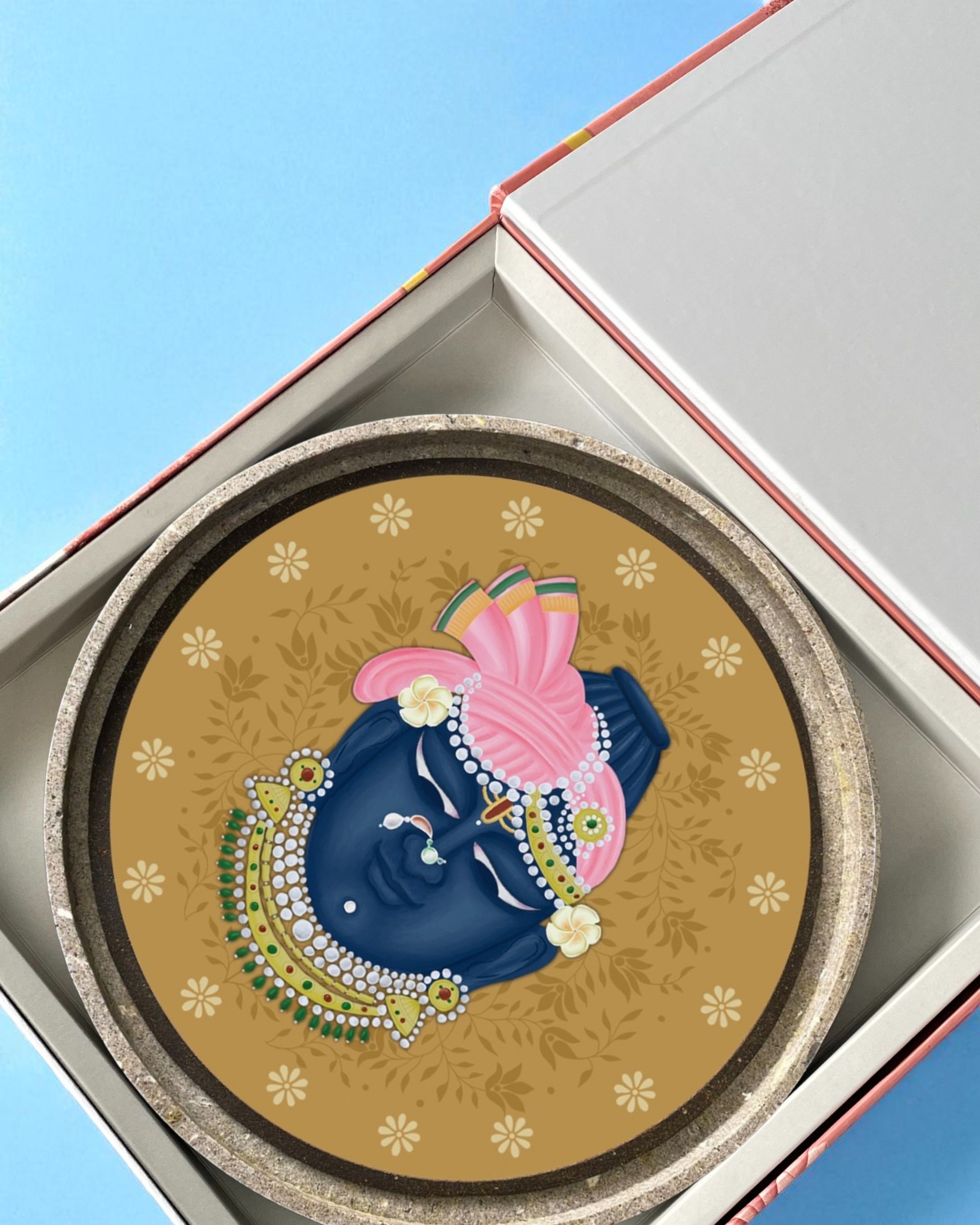 SUSHOBHAN THALI - DARSHAN SET MUKHARVIND (25 CM)