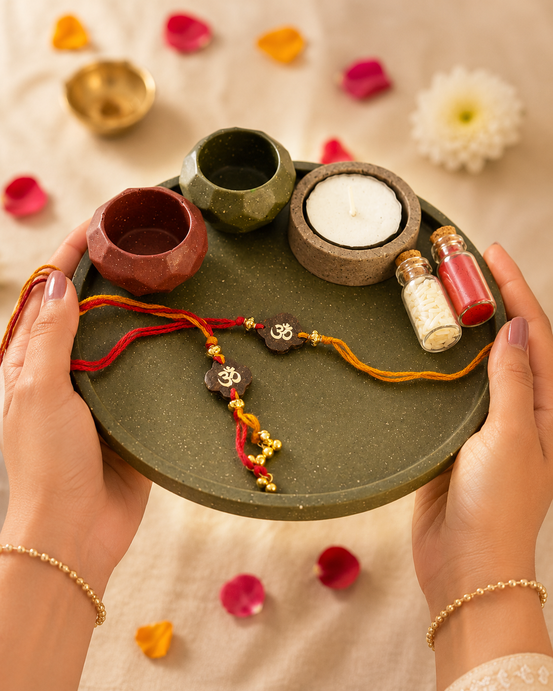 Eco Puja Thali Green