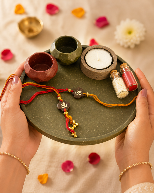 Eco Puja Thali Green