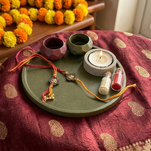 Eco Puja Thali Green