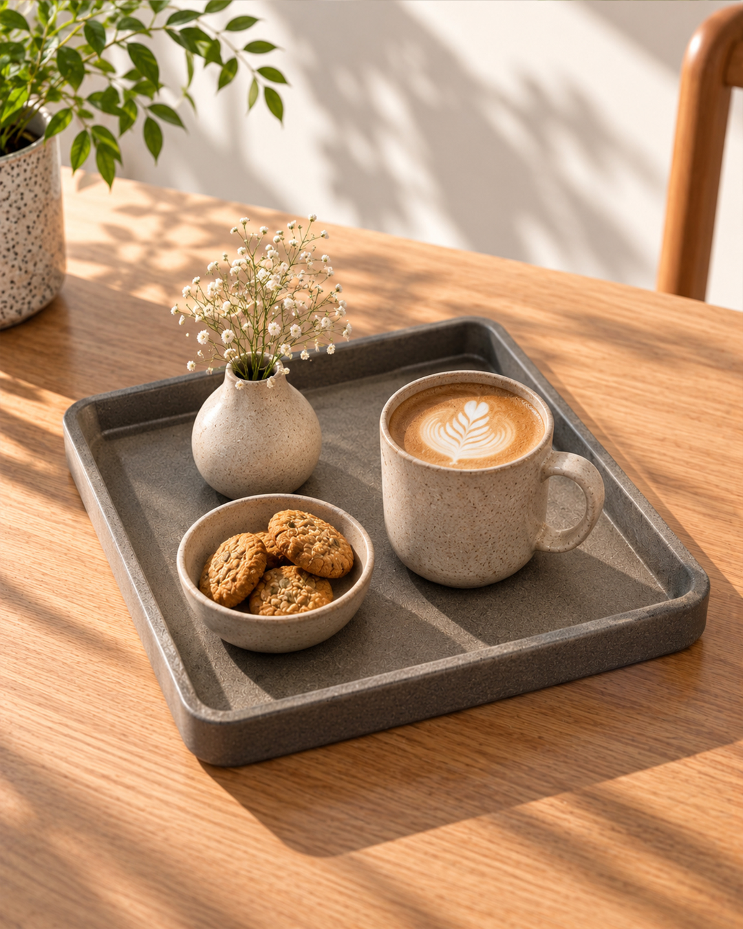SQUARE GREY TRAY