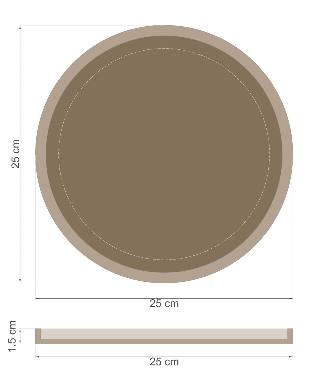 25cm Sustainable Wall Decor Plate