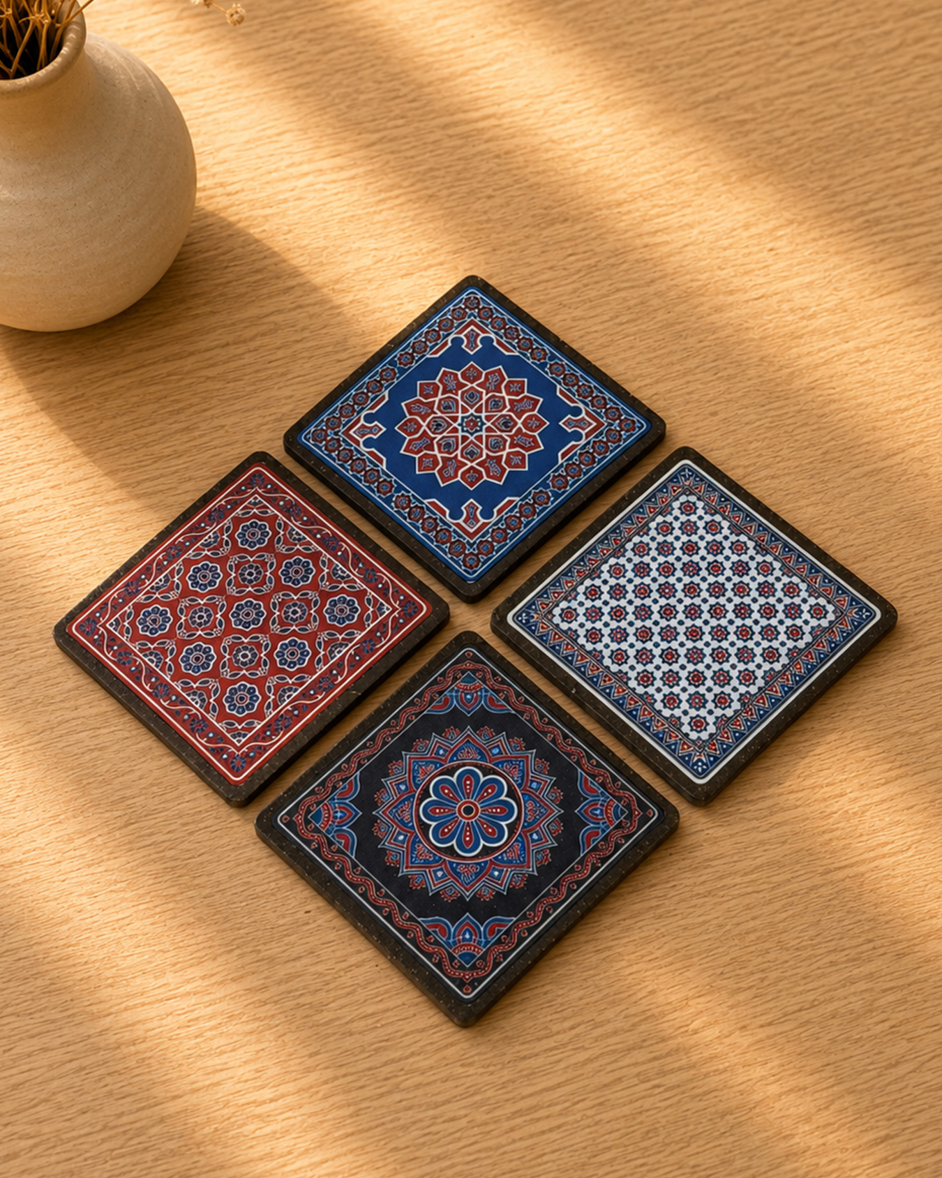 Ajrakh Coasters