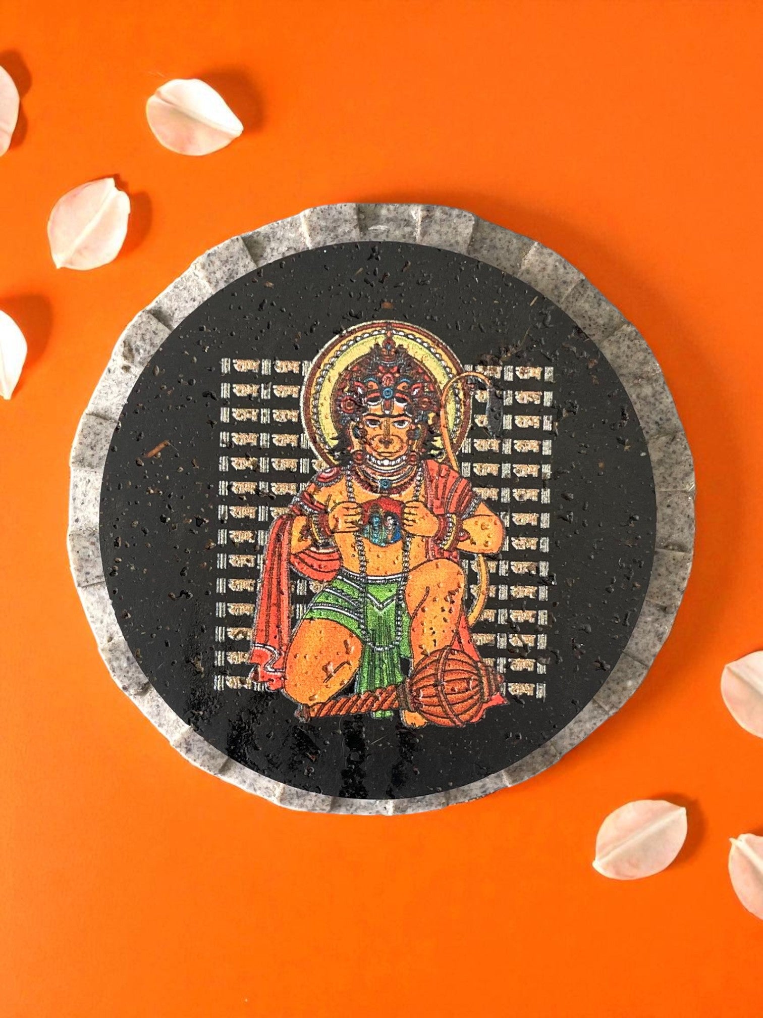PRASAAD MUDRIKA - Hanumanji with Shri Ram and Sitaji (Circle)
