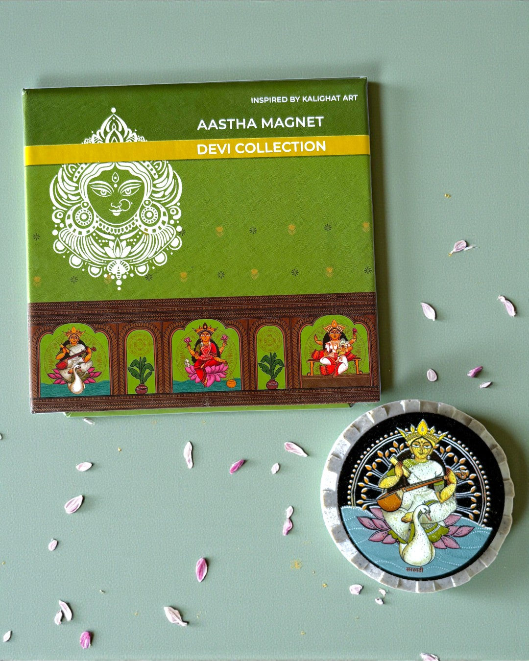 AASTHA MAGNET - Saraswati (Circle)