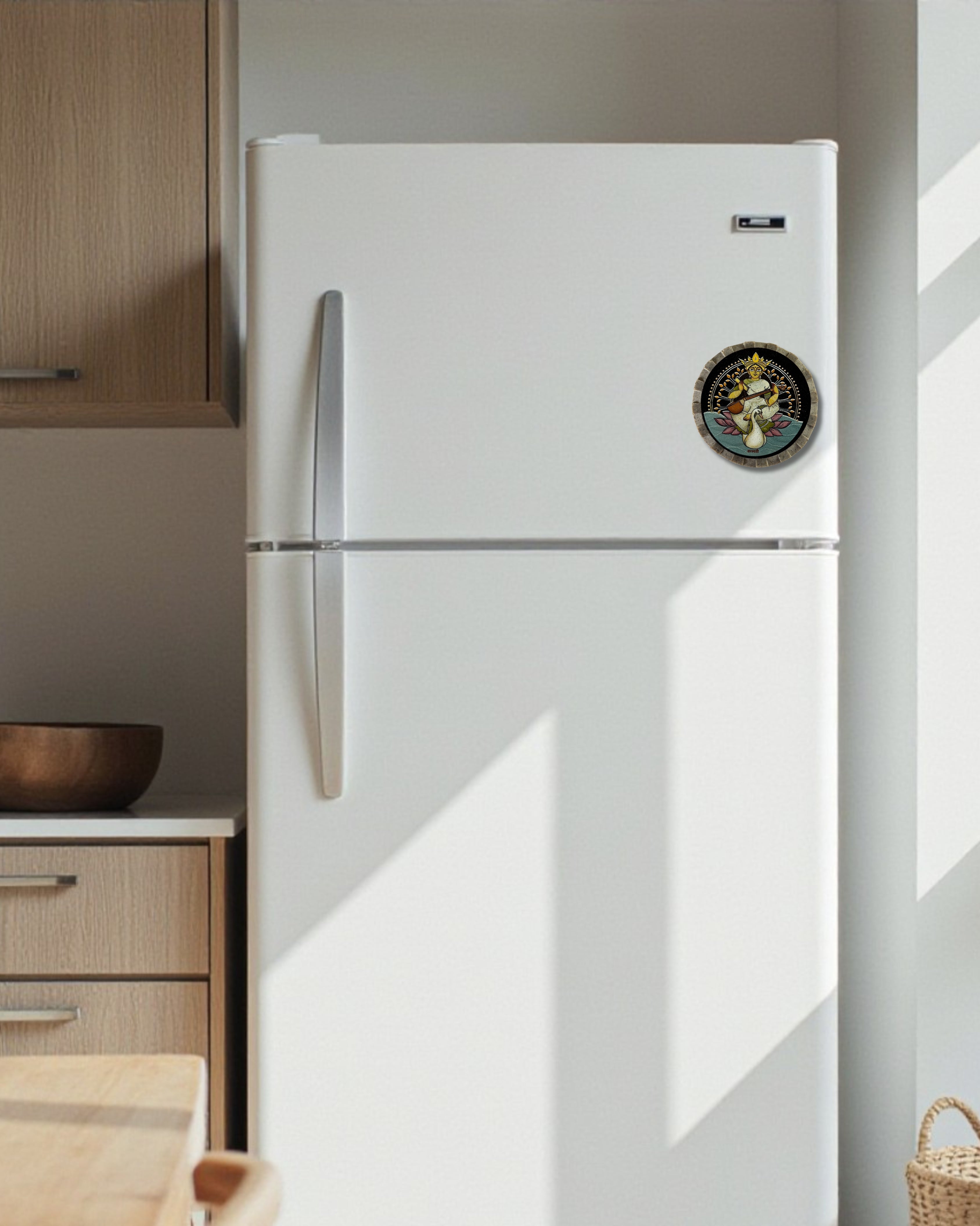 AASTHA MAGNET - Saraswati (Circle)