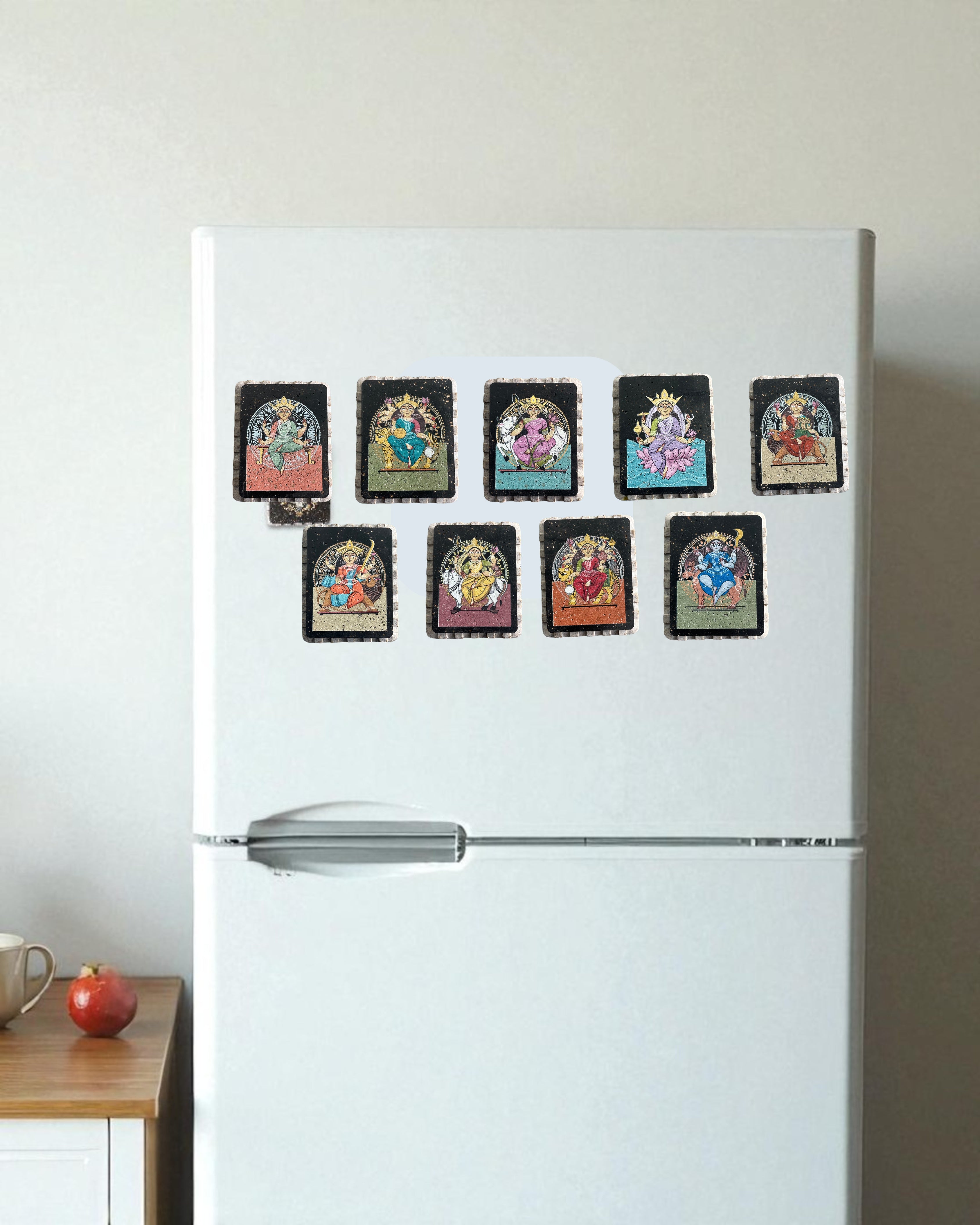 NAVDURGA AASTHA MAGNET SET (Rectangle)