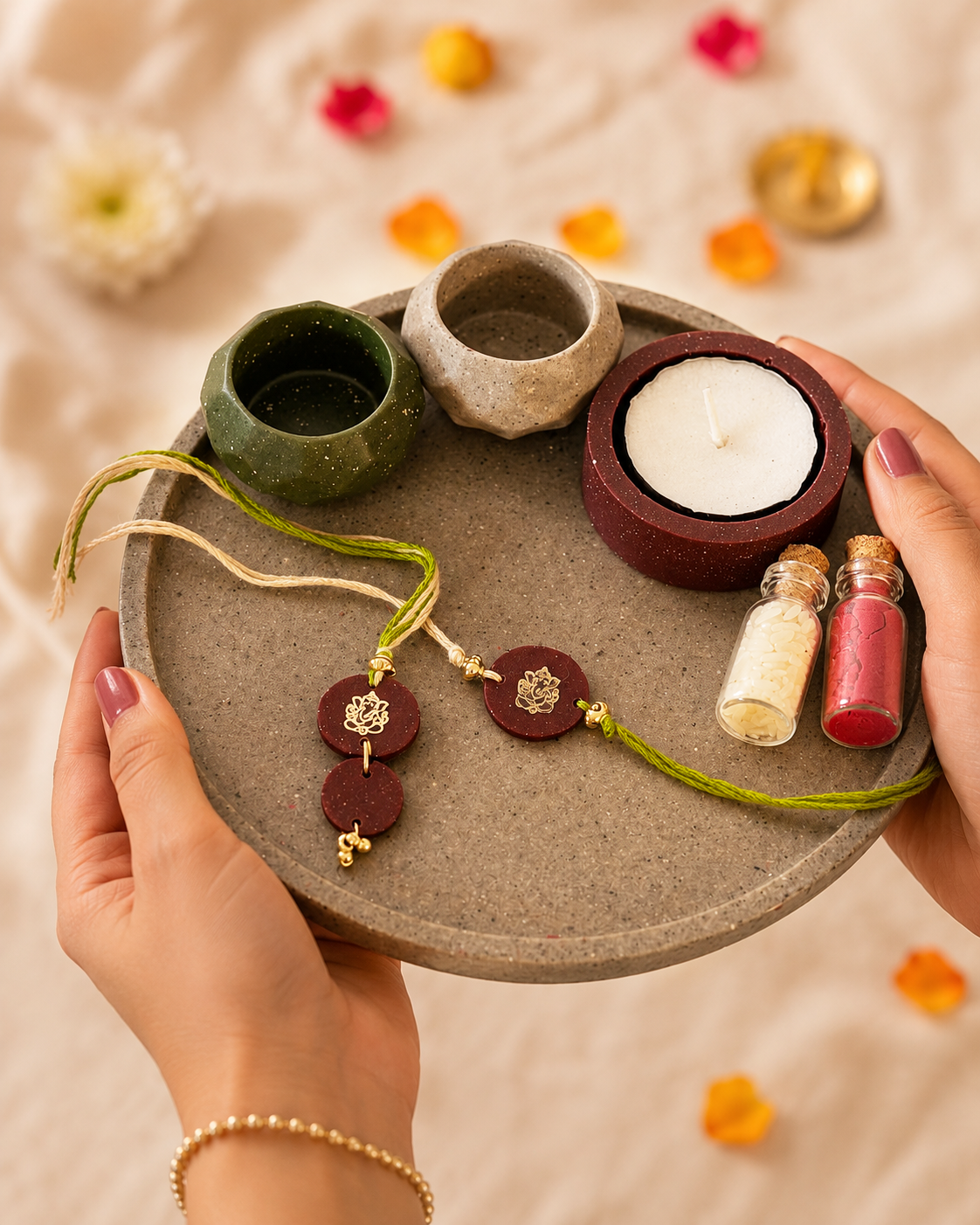 Eco Puja Thali Grey