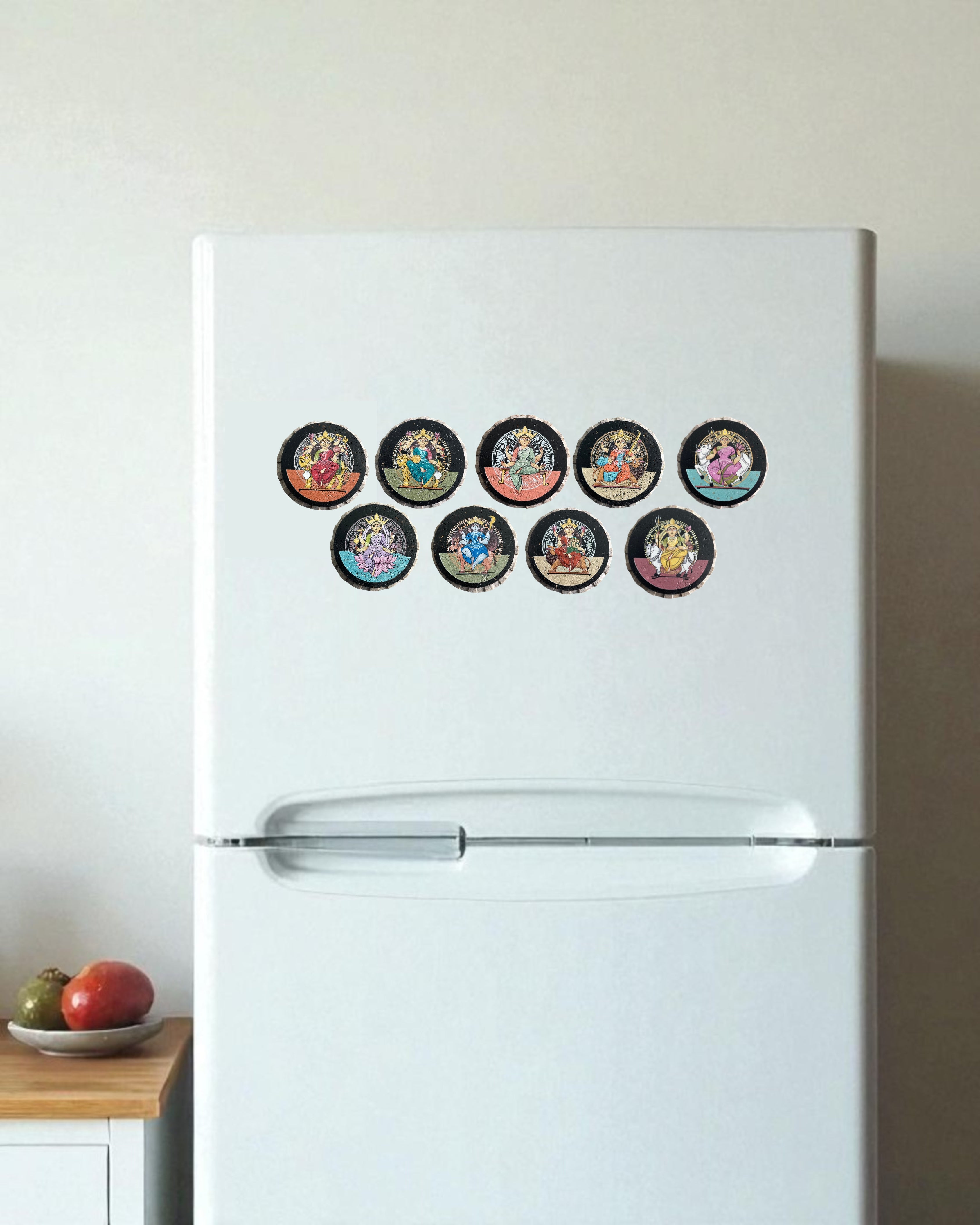 NAVDURGA  - AASTHA MAGNET SET (Circle)