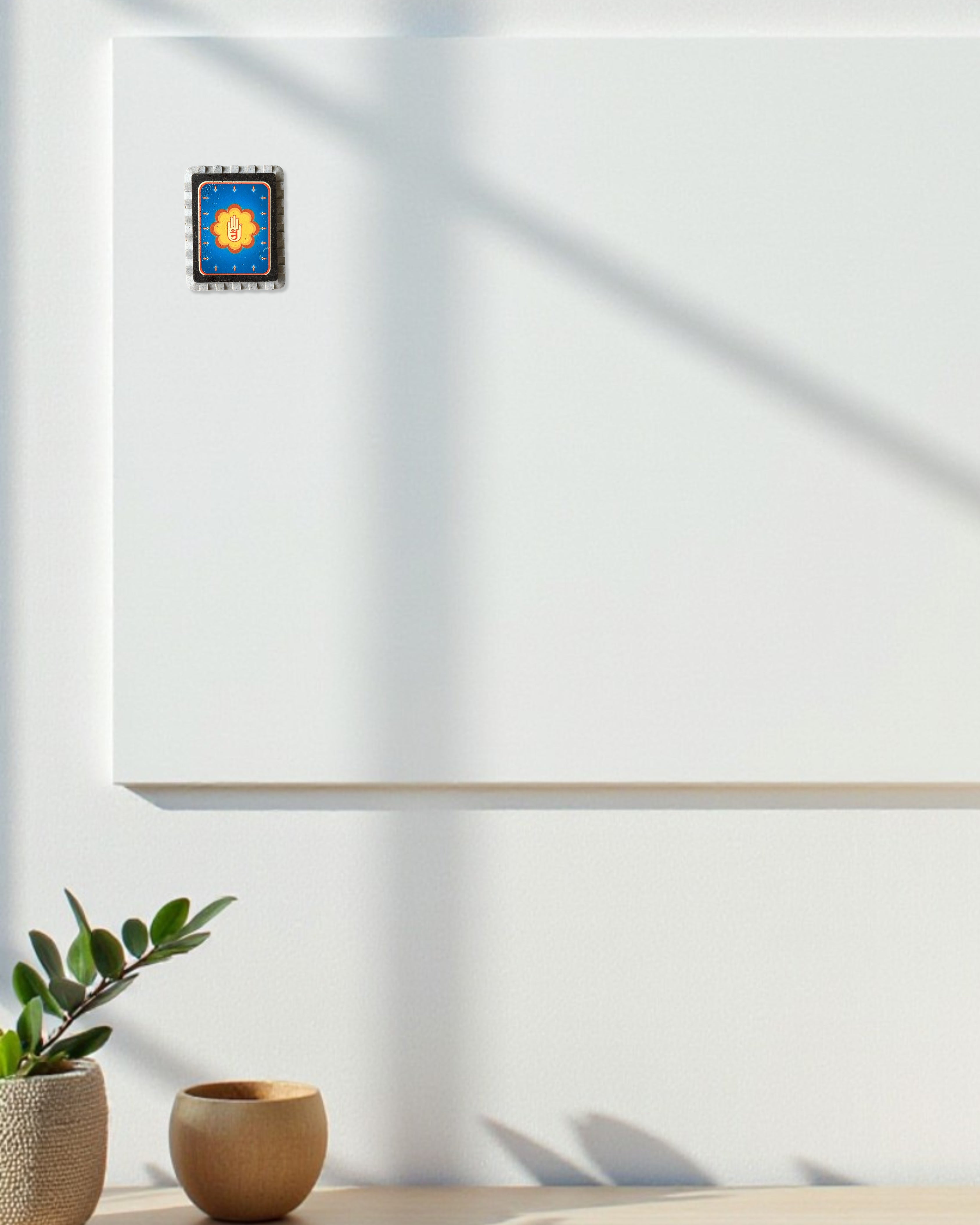 Aum Symbol Aastha Rectangular Spiritual Magnet