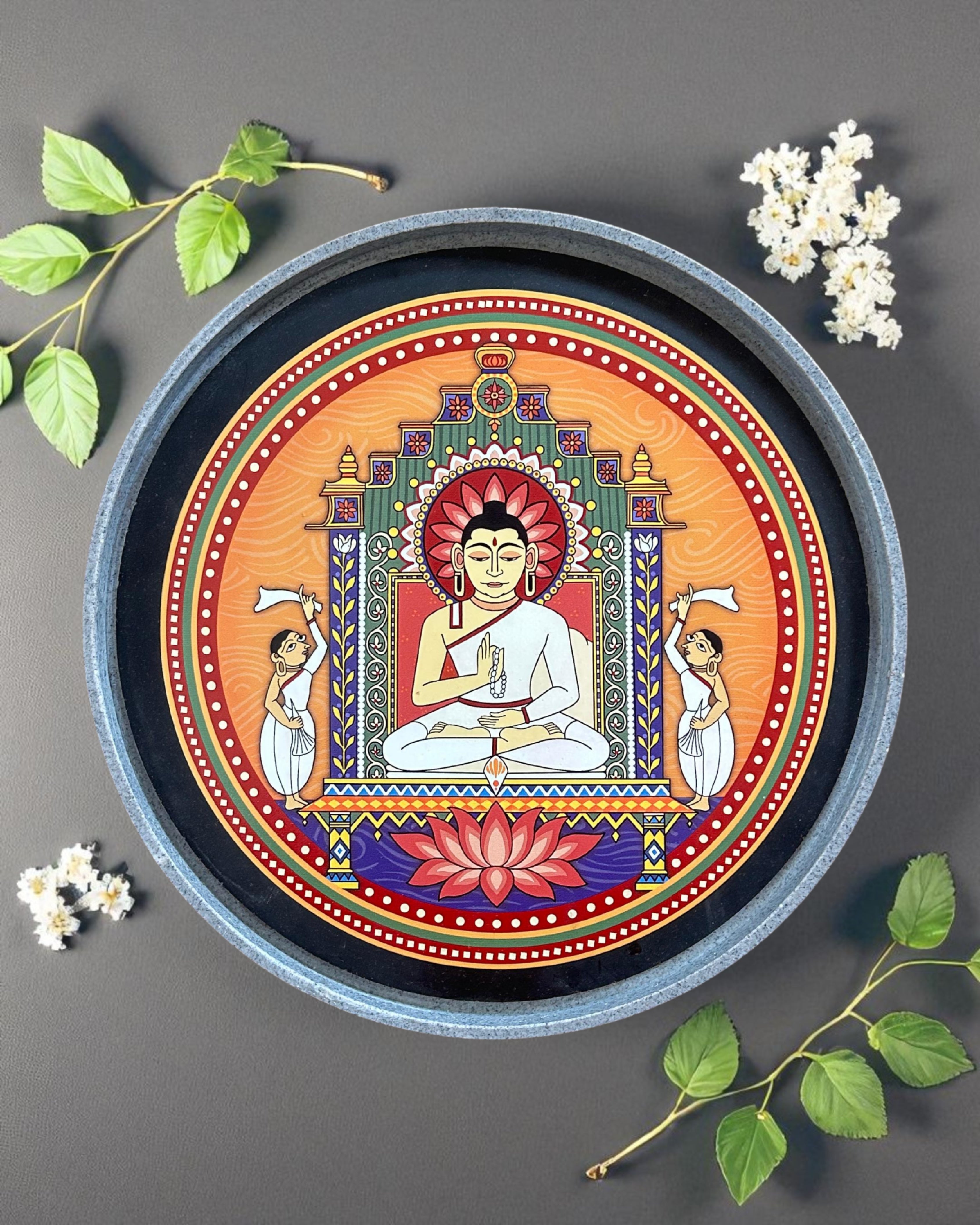 ASHTAMANGAL SET (18.5CM) + MAHAVIR SWAMI (25 CM)