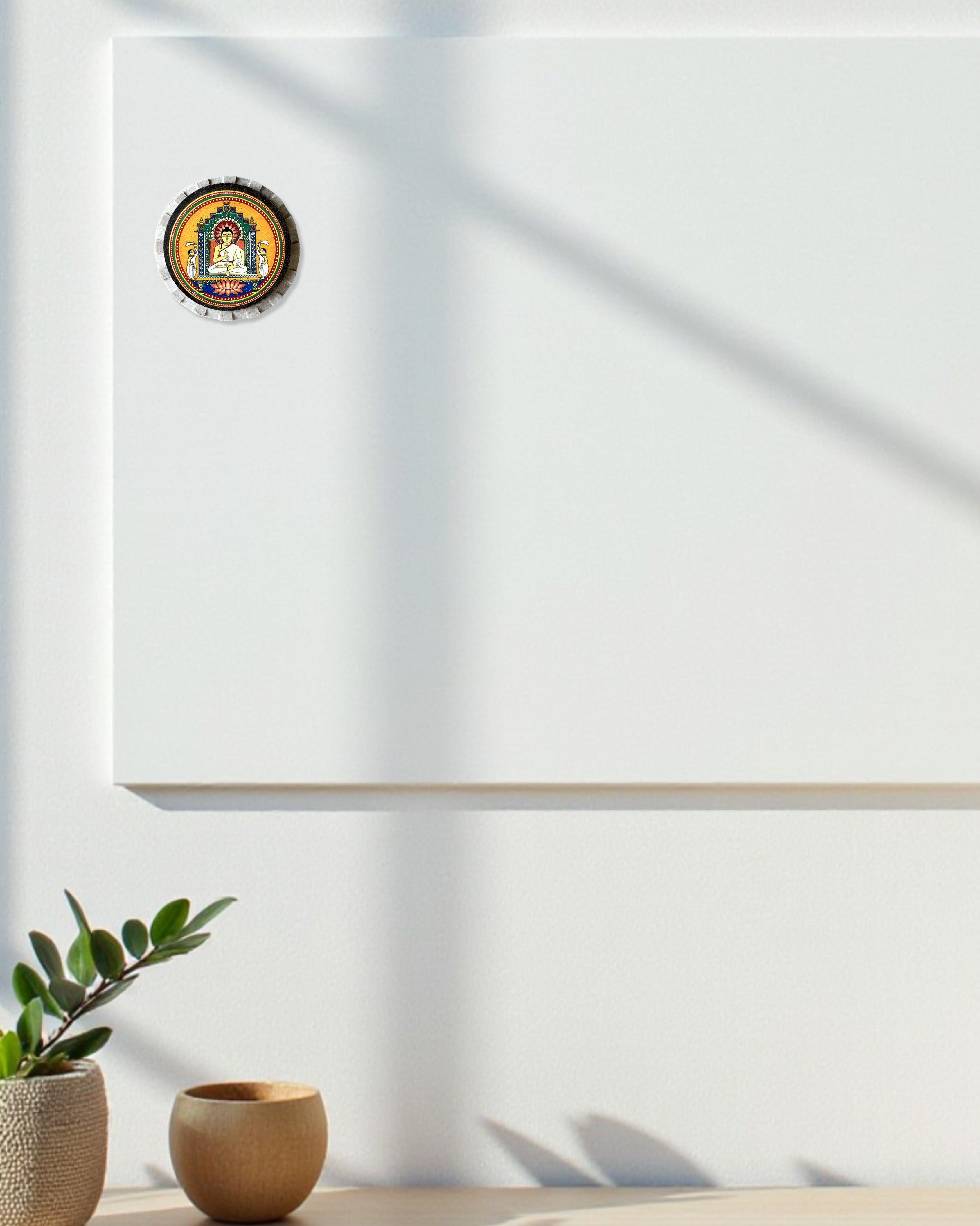 Mahavir Swami Aastha Circular Spiritual Magnet