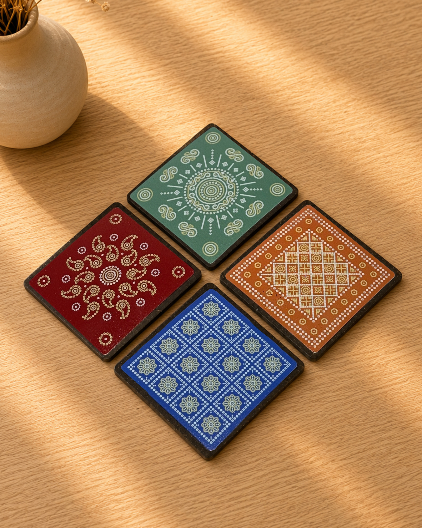 Bandhani Coasters