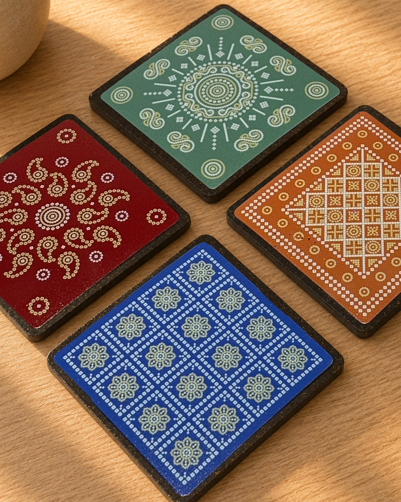 Bandhani Coasters