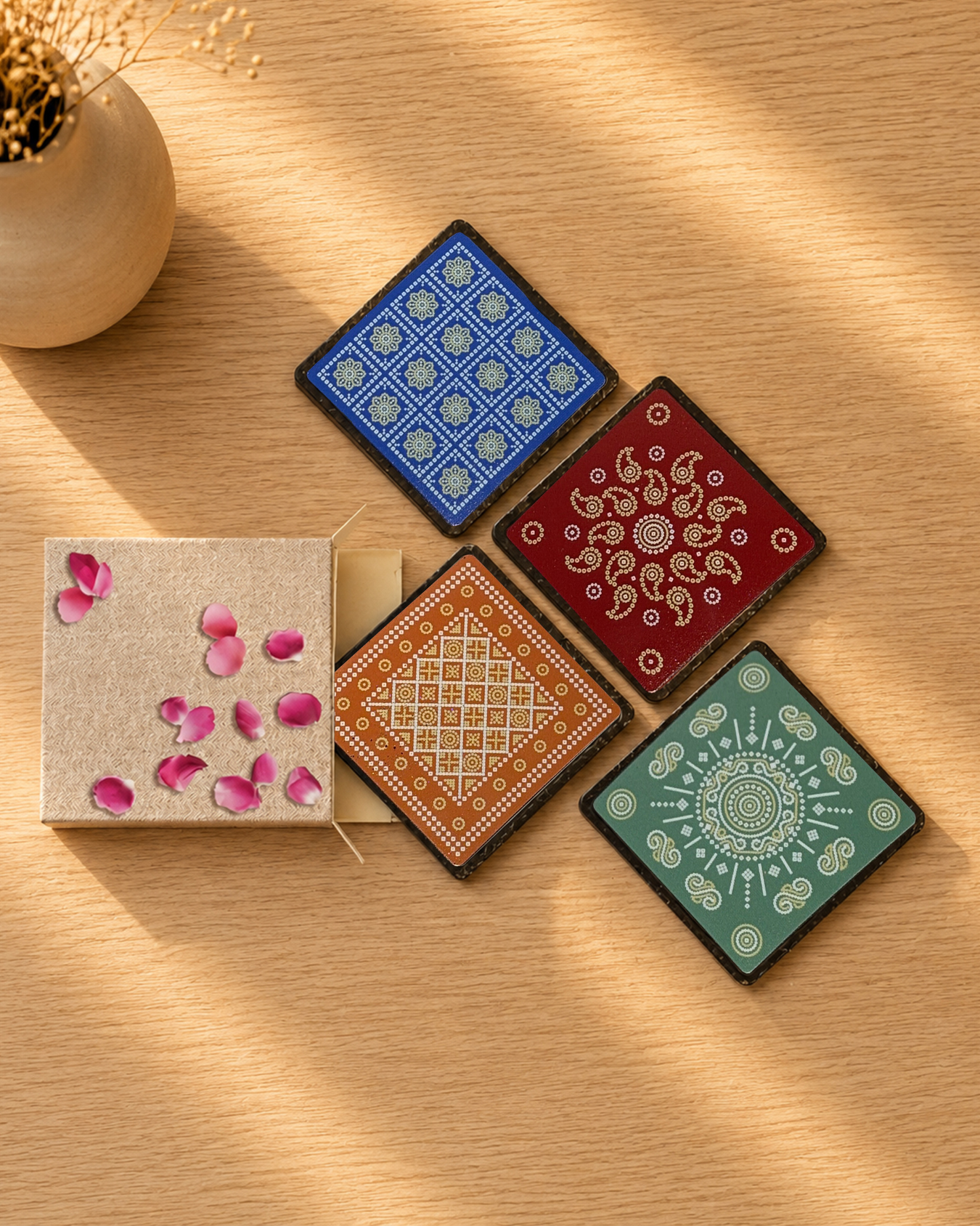 Bandhani Coasters