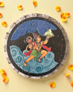 AASTHA MAGNET  - Hanumanji with Dronagiri Mountain (Circle)