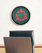 THREE WISE MONKEYS DECOR PLATE - EMERALD (25 cm)