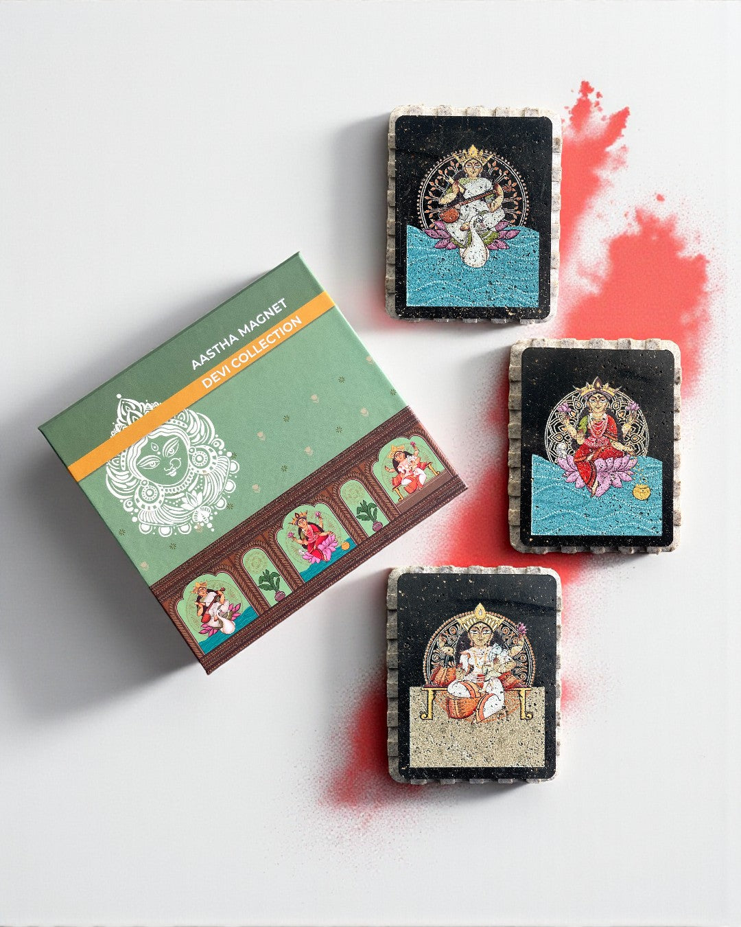 TRIDEVI AASTHA MAGNET SET (Rectangle)