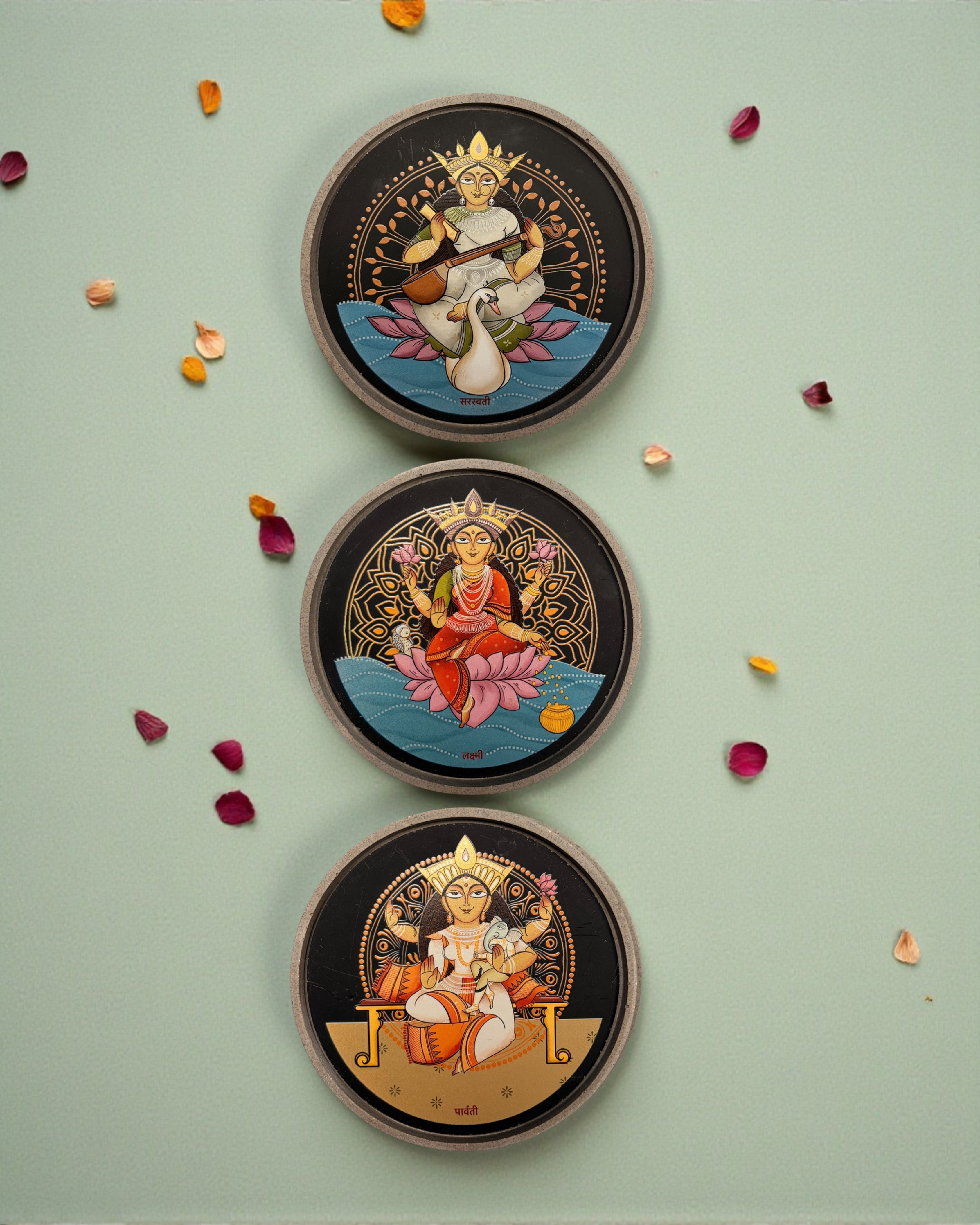 TRIDEVI SUSHOBHAN THALI SET (18.5 CM)