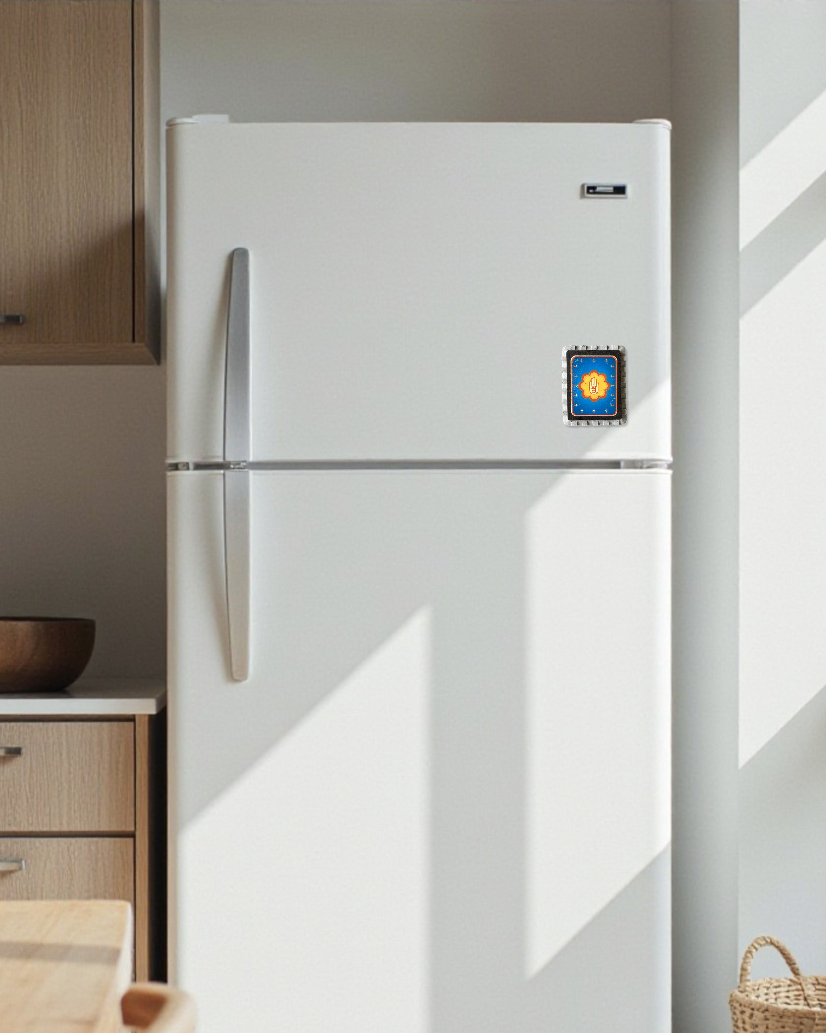 Sustainable Aum Devotional Fridge Magnet (Rectangle)