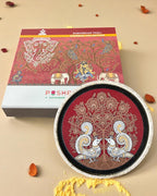 SUSHOBHAN THALI - Peacock Motif (18.5 cm)