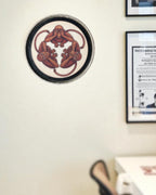 THREE WISE MONKEYS DECOR PLATE - IVORY (18.5 cm)