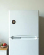 AASTHA MAGNET  - Hanumanji with Shri Ram and Sitaji (Oval)