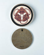 THREE WISE MONKEYS DECOR PLATE - IVORY (25 cm)