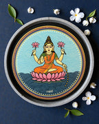 Eco-friendly Jain decor plate Goddess Lakshmi Swapna symbolizing prosperity