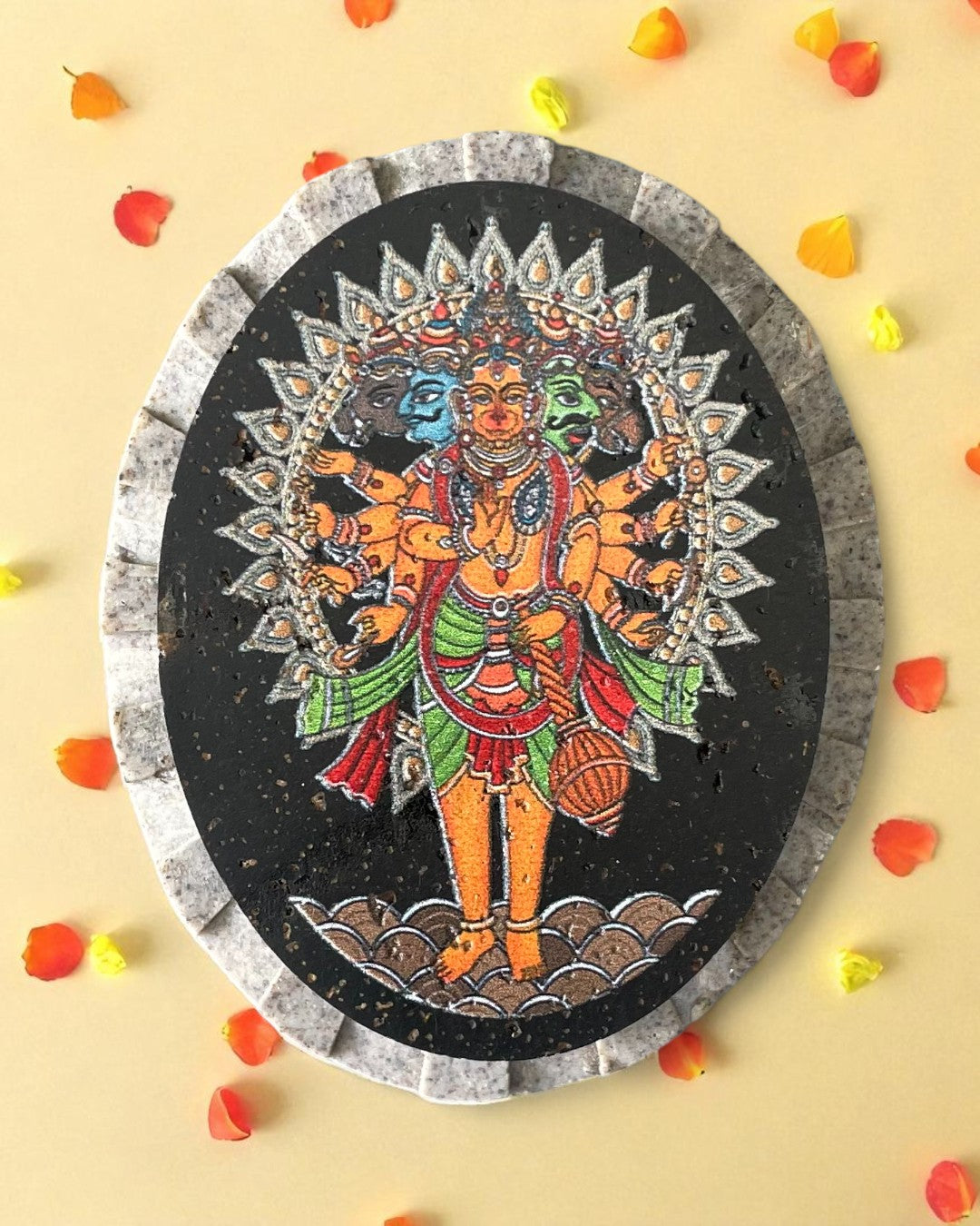 AASTHA MAGNET  - Pancha Mukhi Hanuman (Oval)