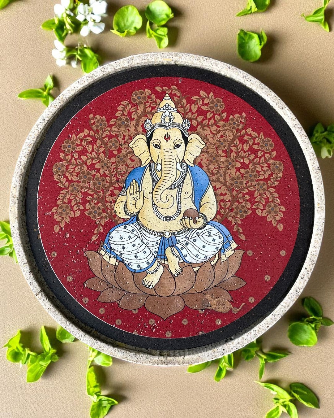 SUSHOBHAN THALI - Ganesha - Right trunk (25 cm)