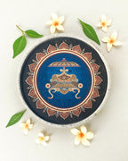 ASHTAMANGAL DECOR PLATES (SET OF 8) - 18.5 cm